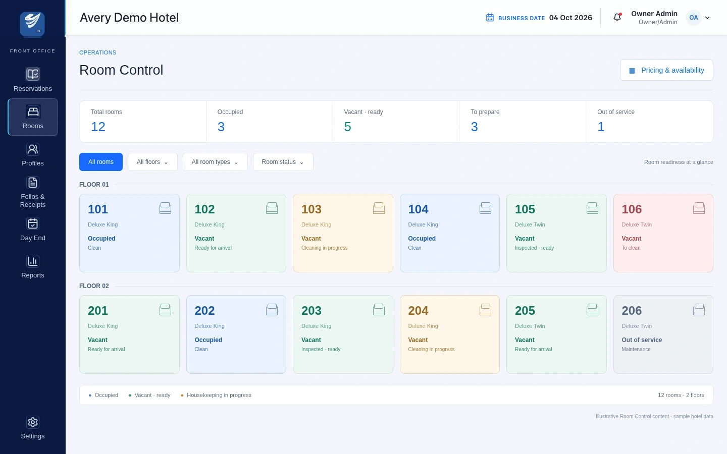 Room Control preview
